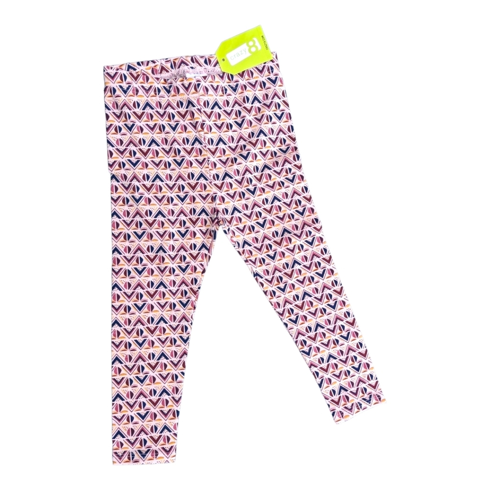 Crazy 8 Girls 18-24m Pink Printed  Leggings